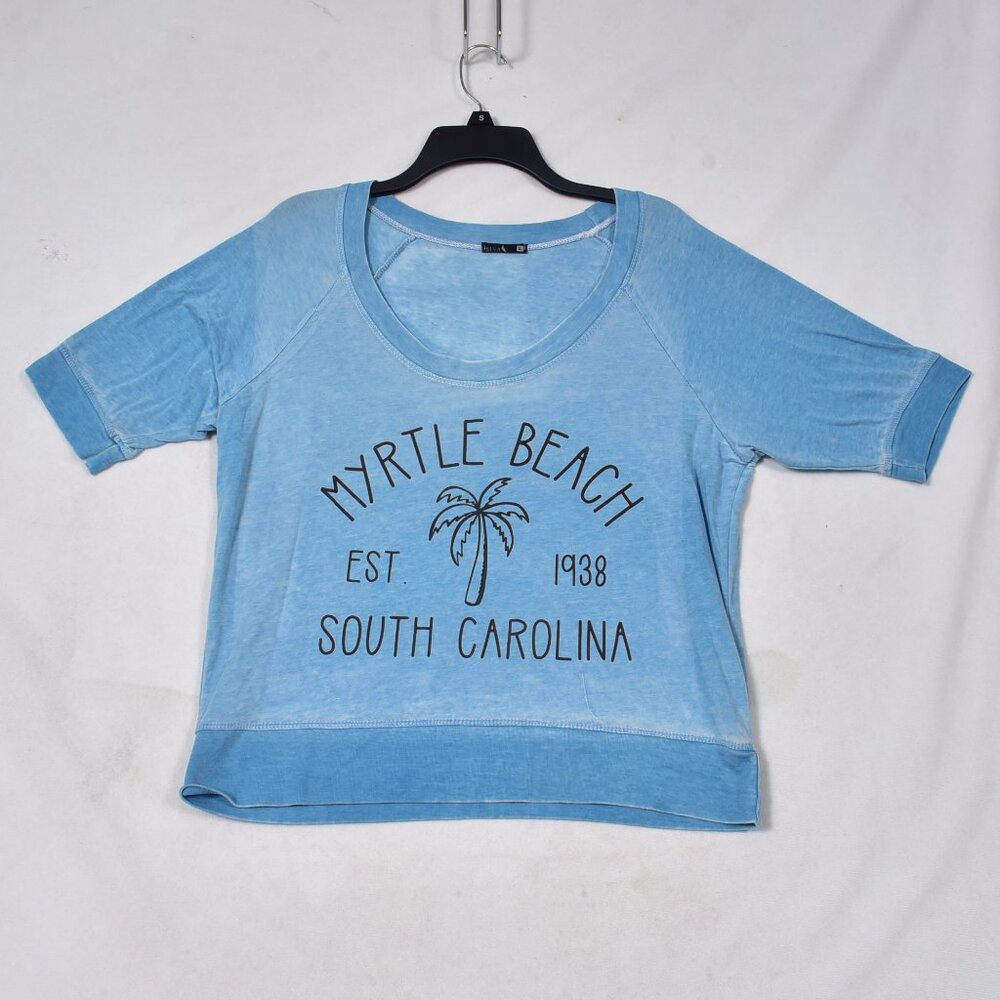 Siva Women's Tee Shirt Myrtle Beach SC Size Large Blue